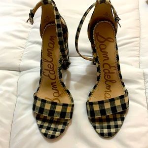 Sam Edelman Yaro Block heel sandal Checkered 7.5